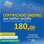 A CDL Santa Cruz do Sul traz mais esta promoção limitada para adquirir seu e-CNPJ